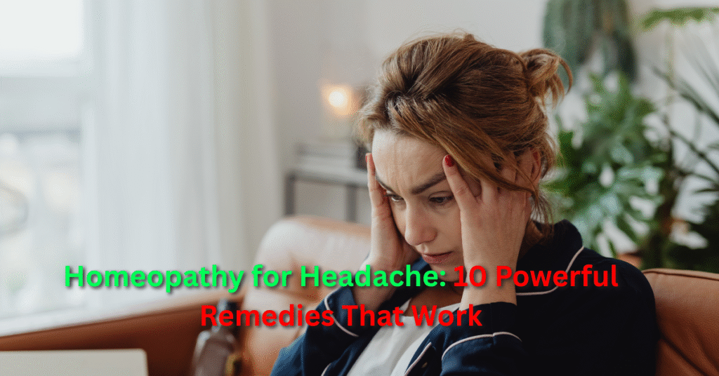 Homeopathy for Headache: 10 Powerful Remedies That Work